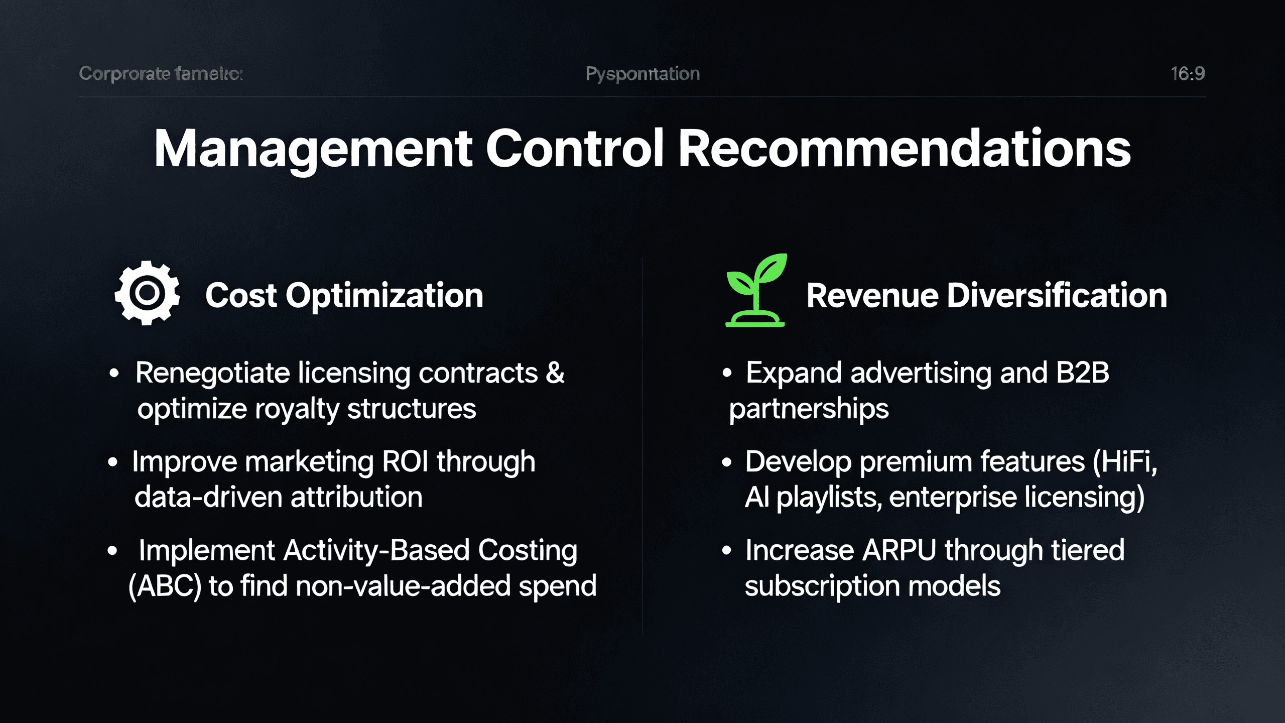 Deezer Financial & Management Control Analysis